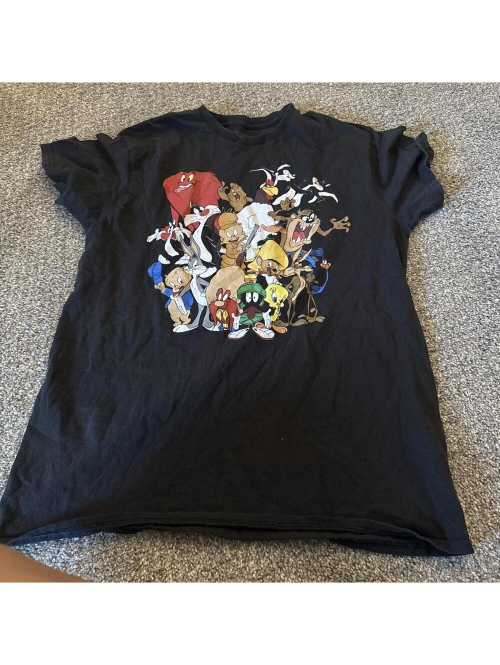 Looney Tunes Men's Black Tshirt